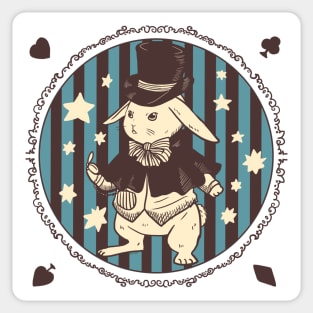 White rabbit Sticker